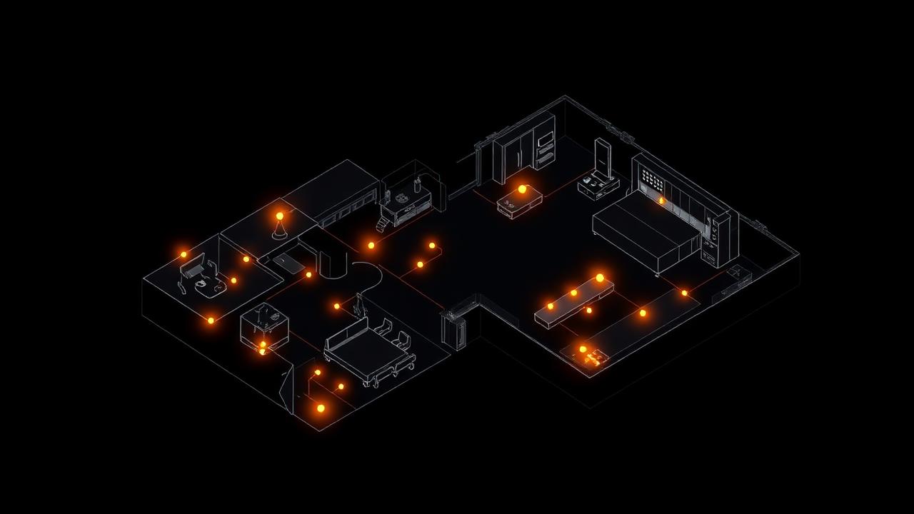 Digital twin smart home map — interactive